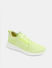 Lime Green Stretch Lace-Up Sneakers_412676+4