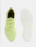 Lime Green Stretch Lace-Up Sneakers_412676+5