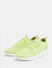 Lime Green Stretch Lace-Up Sneakers_412676+6