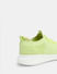 Lime Green Stretch Lace-Up Sneakers_412676+8
