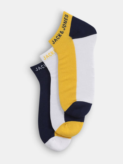 Pack of 3 Terry Ankle-Length Socks
