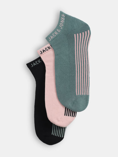 Pack of 3 Terry Ankle-Length Socks