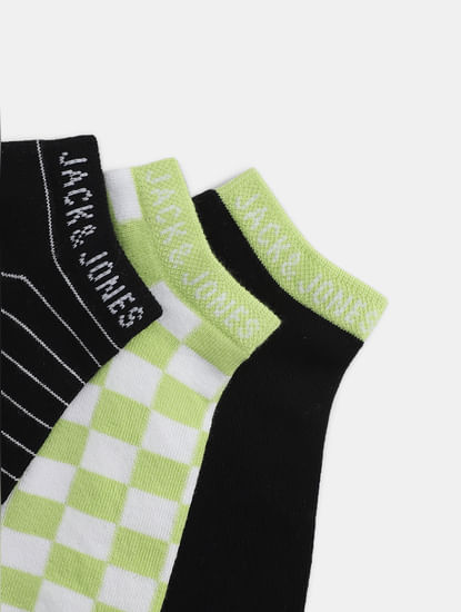 Pack of 3 Terry Geometric Print Socks