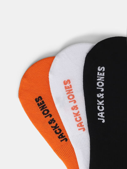 Pack of 3 Racer Print No-Show Socks