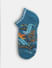 Teal Tropical Print Ankle Length Socks_412721+1
