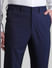Navy Blue Mid Rise Striped Trousers_412727+4
