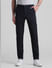 Navy Blue Mid Rise Check Trousers_412728+1