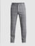 Grey Mid Rise Check Trousers_412730+6