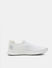 White Knitted Slip On Sneakers_413760+2