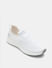 White Knitted Slip On Sneakers_413760+4