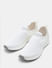 White Knitted Slip On Sneakers_413760+6