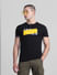 Black Logo Print Cotton T-shirt_413763+1
