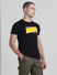 Black Logo Print Cotton T-shirt_413763+3
