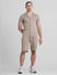 Brown Knitted Co-ord Set Polo_413765+6