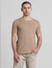 Brown Cotton Knitted T-shirt_413767+2