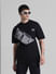 Black Oversized Crew Neck T-shirt_413770+1