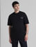 Black Oversized Crew Neck T-shirt_413770+2