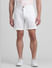 White Regular Fit Chino Shorts_413777+1