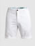 White Regular Fit Chino Shorts_413777+6