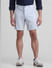 Light Blue Regular Fit Chino Shorts_413779+1