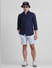 Light Blue Regular Fit Chino Shorts_413779+5