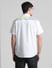 White Printed Short Sleeves Shirt_413781+4