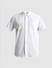 White Printed Short Sleeves Shirt_413781+8