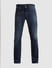 Blue Mid Rise Washed Clark Regular Fit Jeans_413784+6
