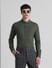 Green Slim Fit Full Sleeves Shirt_413790+1