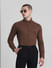 Brown Slim Fit Full Sleeves Shirt_413791+1
