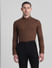 Brown Slim Fit Full Sleeves Shirt_413791+2