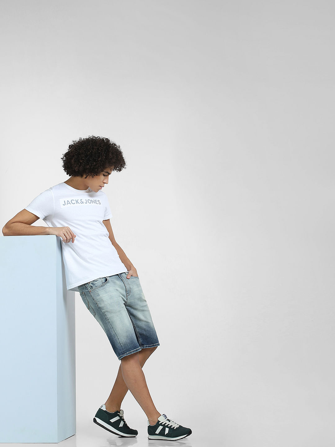 Regular Fit Denim shorts | White | Jack & Jones®