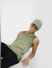 Green Washed Cotton Vest_407412+1