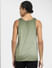 Green Washed Cotton Vest_407412+4