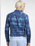 Blue Abstract Print Linen Blend Shirt _392414+4