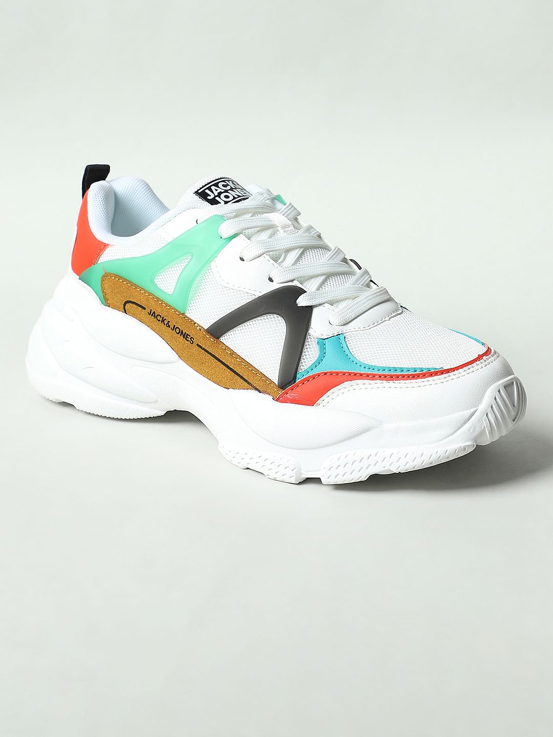 multi coloured trainers