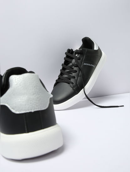 Black PU Sneakers