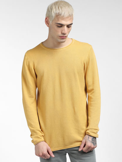 Yellow Knit Pullover