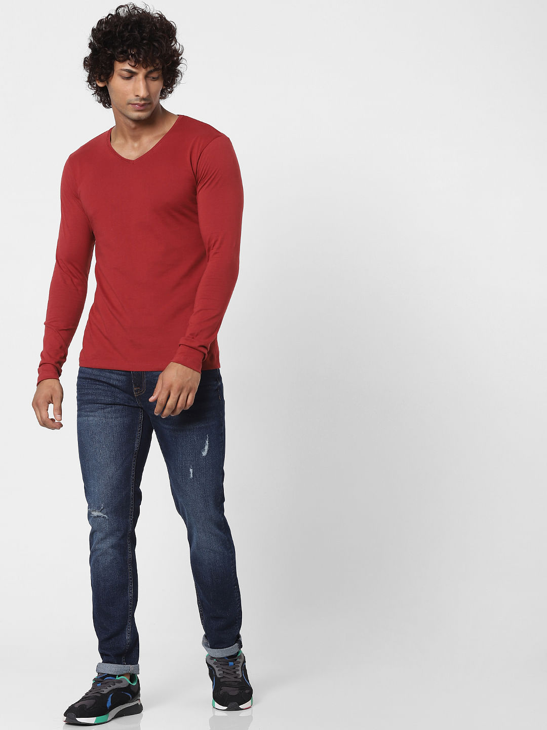 Brown Cotton Full Sleeve Premium T Shirt – The Foomer