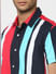 Multi-coloured Striped Half Sleeves Shirt_392476+5