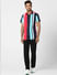 Multi-coloured Striped Half Sleeves Shirt_392476+6