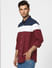 Maroon Colourblocked Full Sleeves Shirt _392479+3