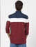 Maroon Colourblocked Full Sleeves Shirt _392479+4