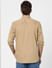 Beige Solid Full Sleeves Shirt_392482+4