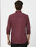 Maroon Solid Full Sleeves Shirt_392483+4