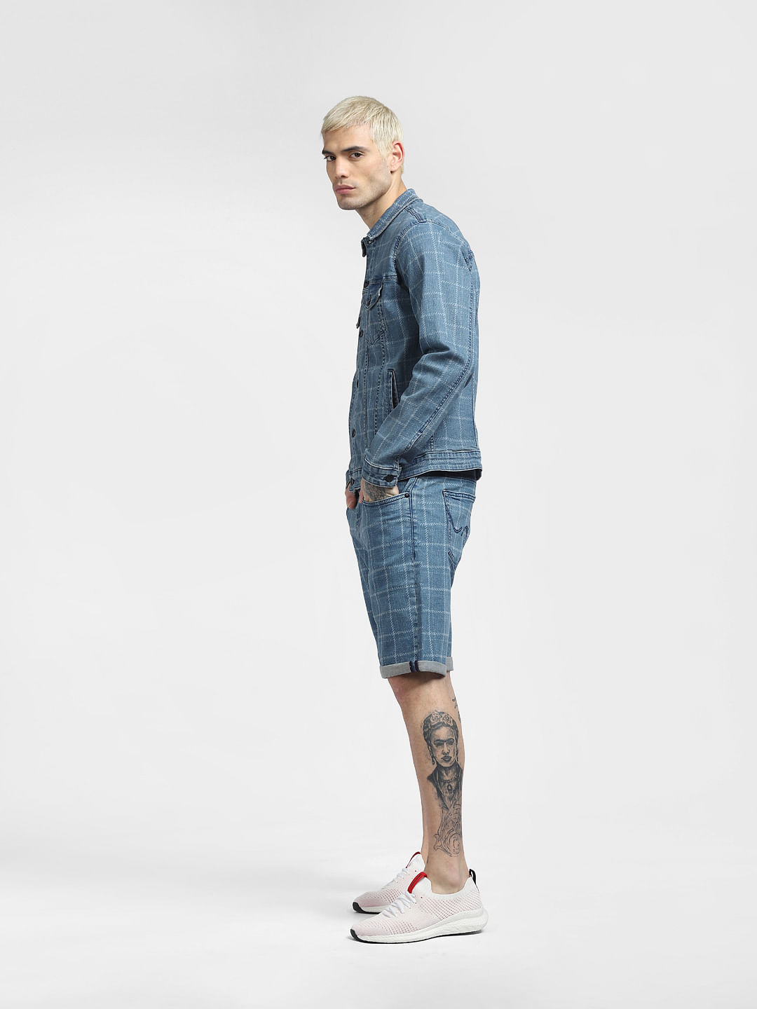 Brooklyn Industries Men's North Denim Shirt in Bleached Denim