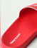 Red Logo Print Sliders