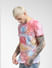Pink Printed Crew Neck T-shirt_392434+3