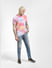 Pink Printed Crew Neck T-shirt_392434+6