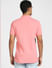 Pink Graphic Print Polo Neck T-shirt_392437+4